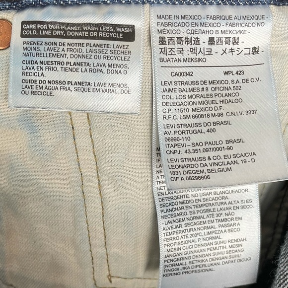 Levi’s 501 Jeans Buttonfly Dark Wash Mens Jeans - Picture 4 of 6